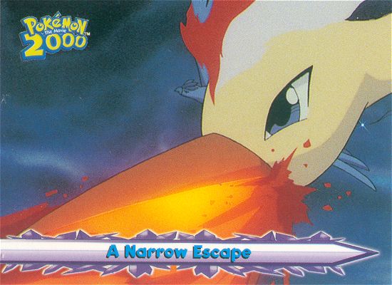 A Narrow Escape - 53 - Topps - Pokemon the Movie 2000 - front