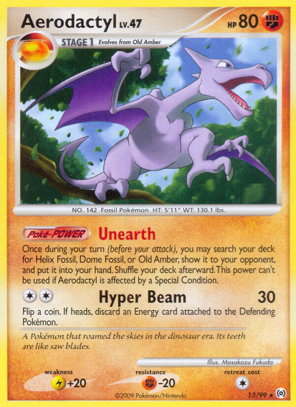 Check the actual price of your Aerodactyl 16/62 Pokemon card