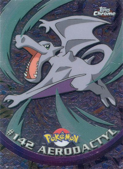 Aerodactyl - 142 - Topps - Chrome series 2 - front