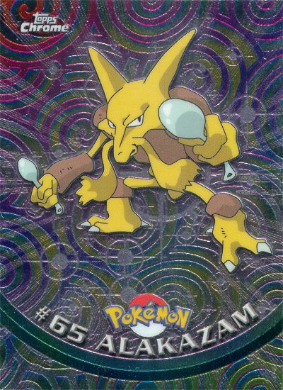 Alakazam - 65 - Topps - Chrome series 1 - front