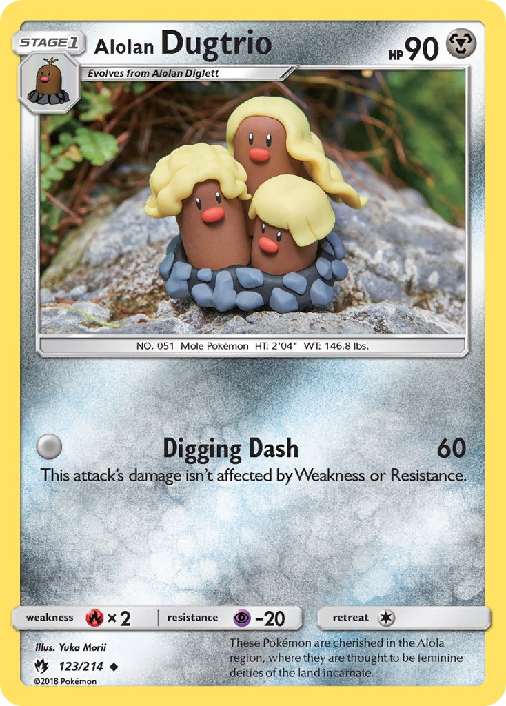 Alolan Dugtrio - 123 - Lost Thunder