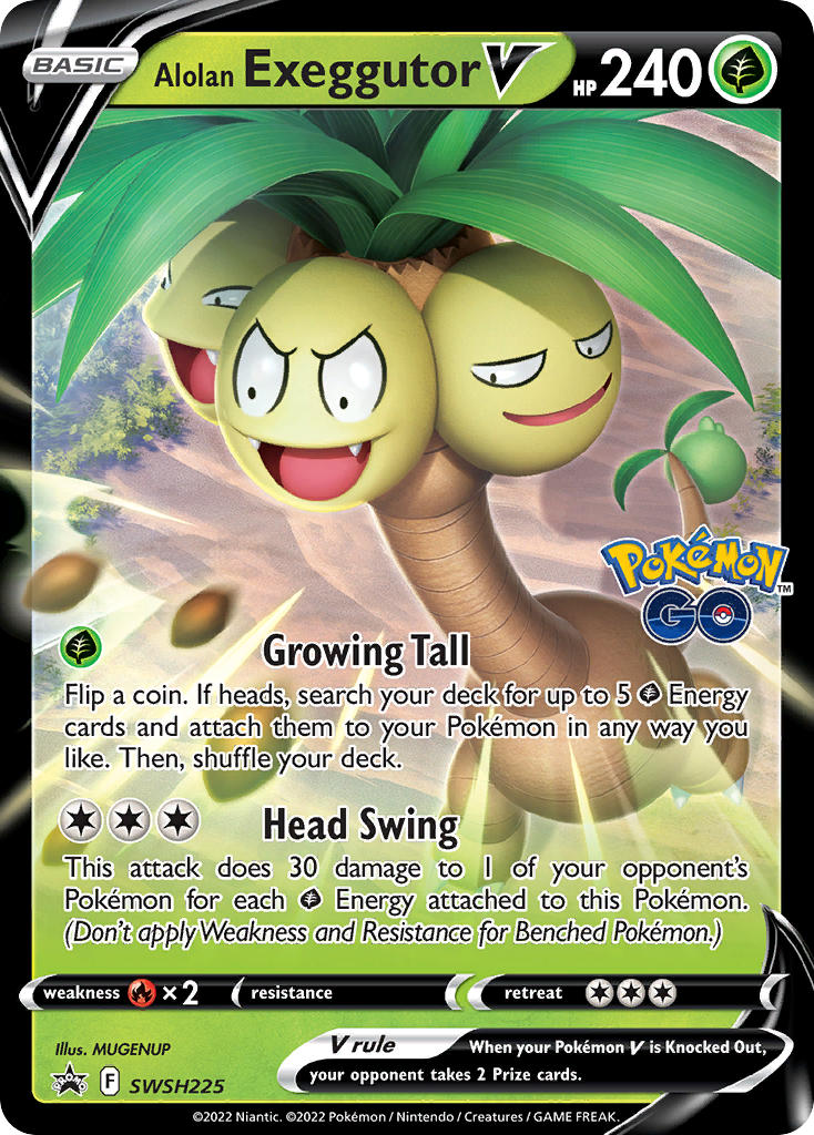 Alolan Exeggutor V - SWSH225 - Sword & Shield Promos