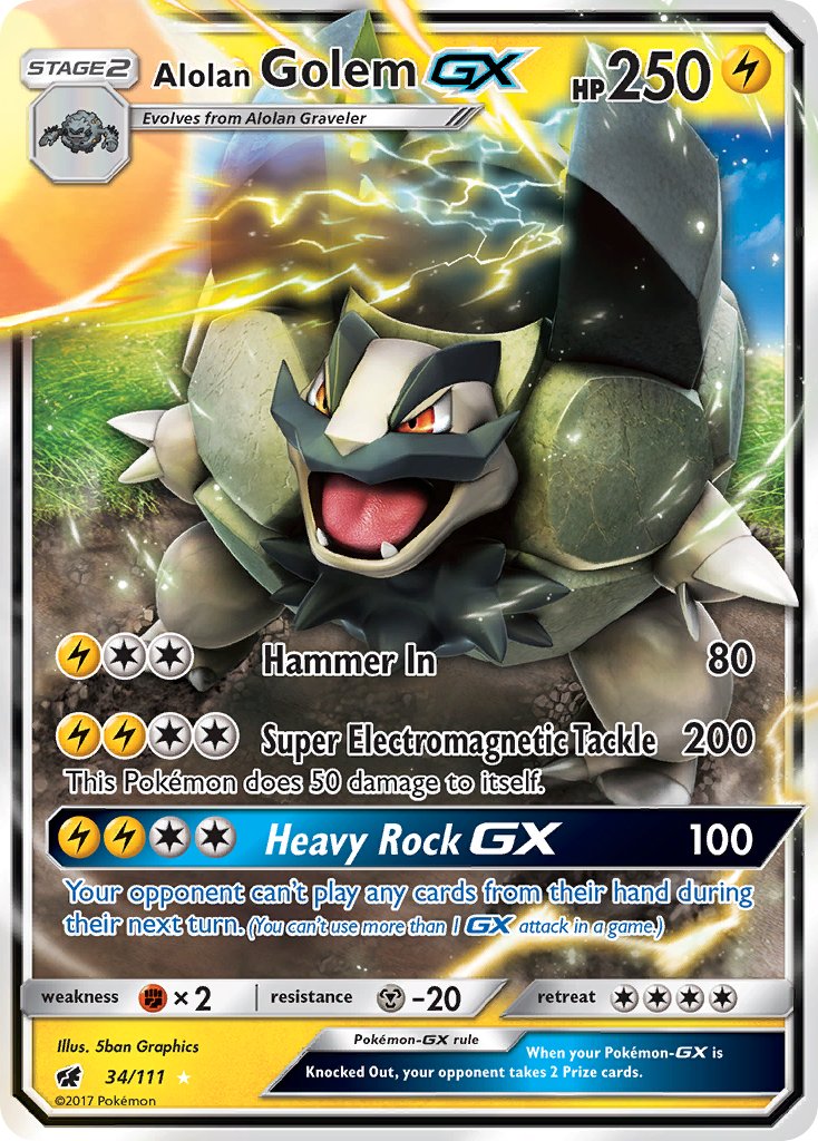 Alolan Golem-GX - 34 - Crimson Invasion