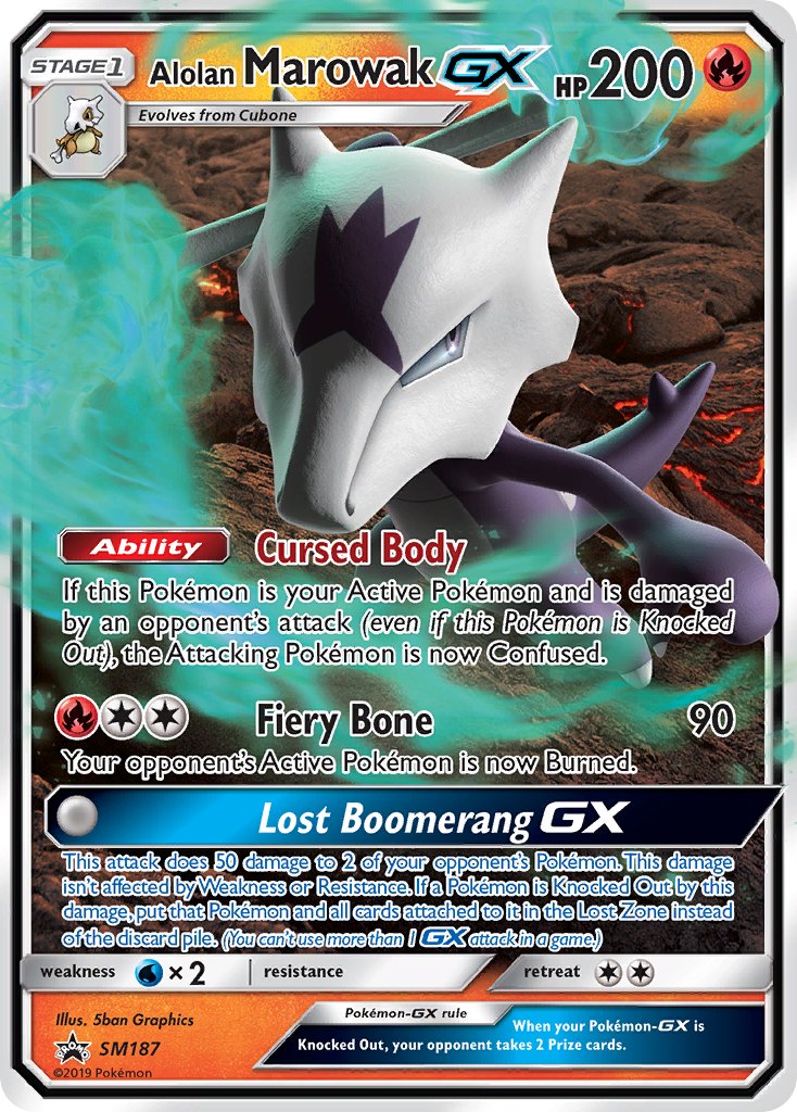 Alolan Marowak-GX - SM187 - Sun & Moon Promos