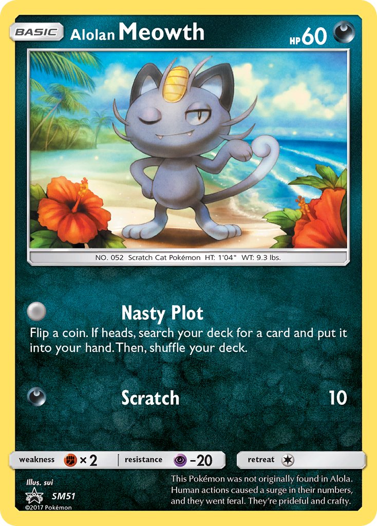 Alolan Meowth - SM51 - Sun & Moon Promos