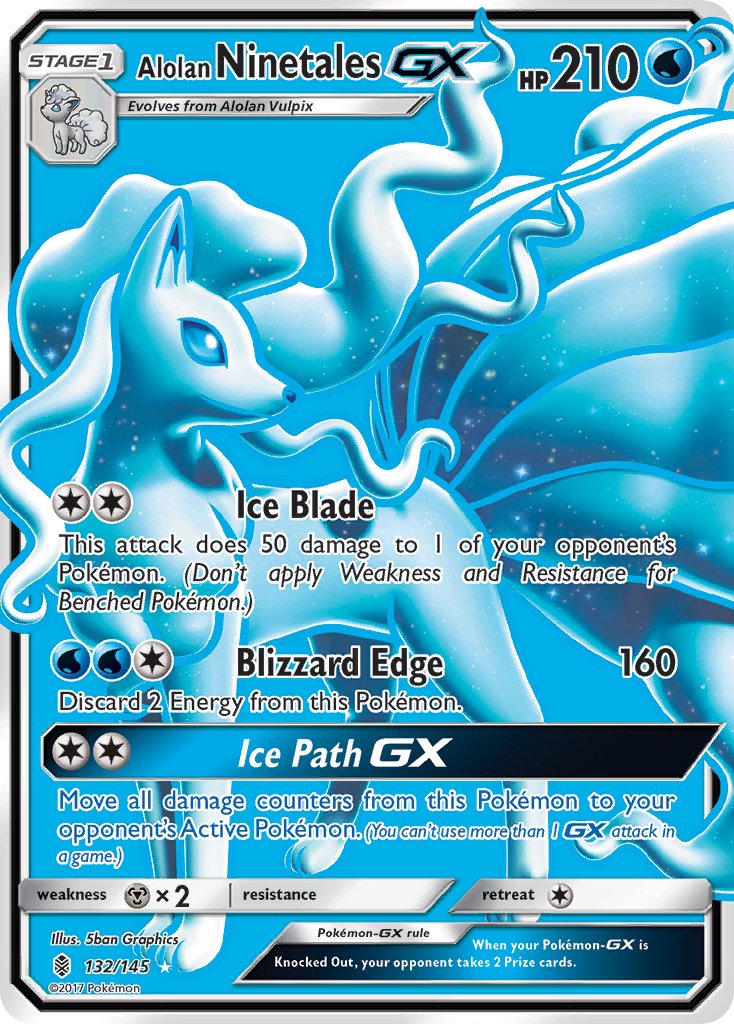 Alolan Ninetales-GX - 132 - Guardians Rising