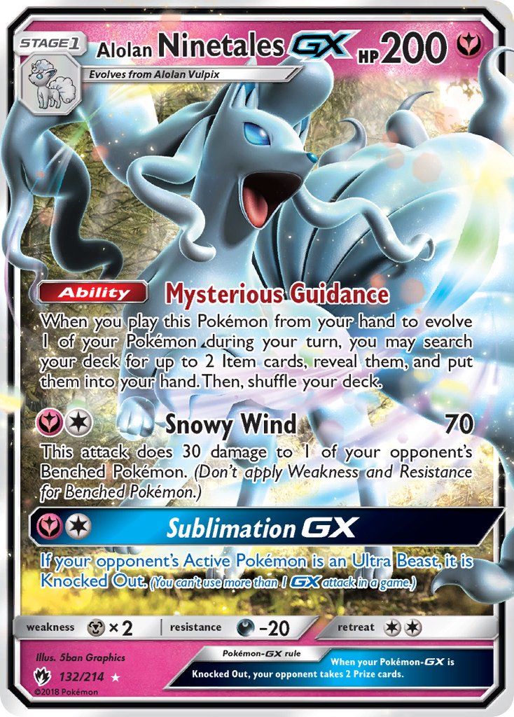 Alolan Ninetales-GX - 132 - Lost Thunder