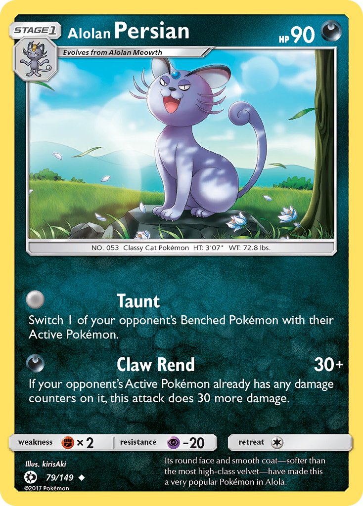 Alolan Persian - 79 - Sun & Moon