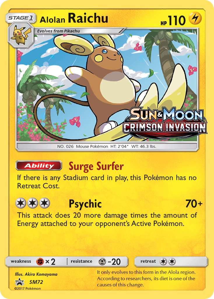 Alolan Raichu - SM72 - Sun & Moon Promos