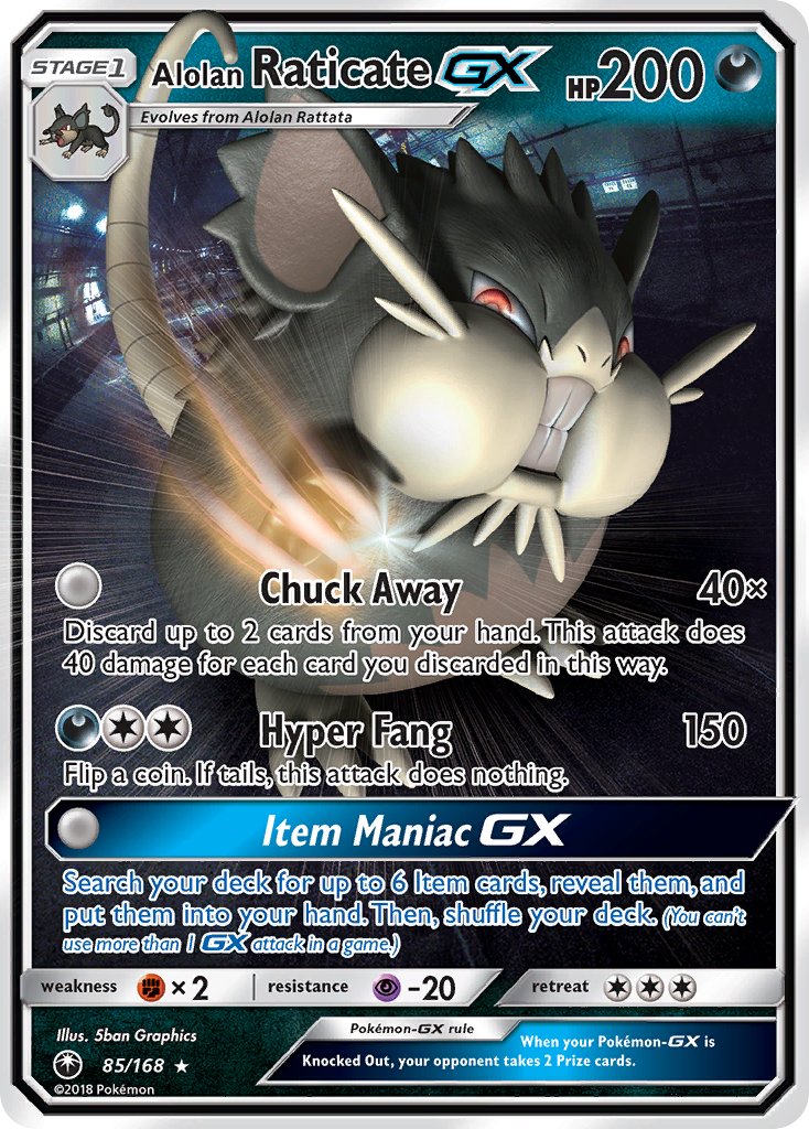 Alolan Raticate-GX - 85 - Celestial Storm