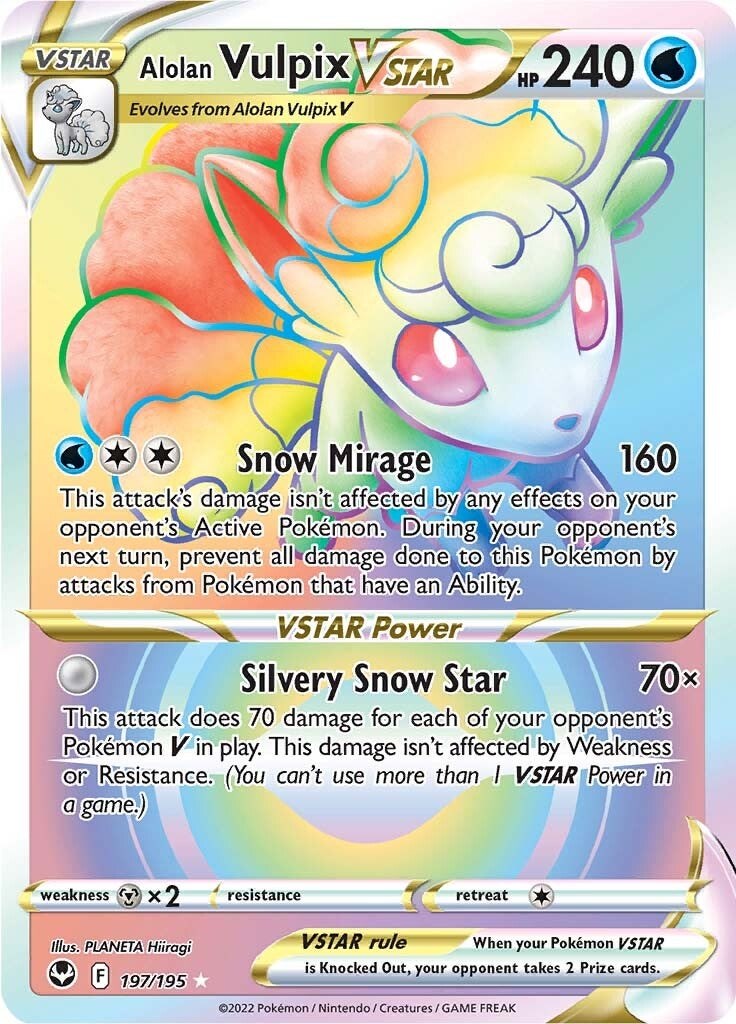 Alolan Vulpix VSTAR (Secret) - 197 - Silver Tempest