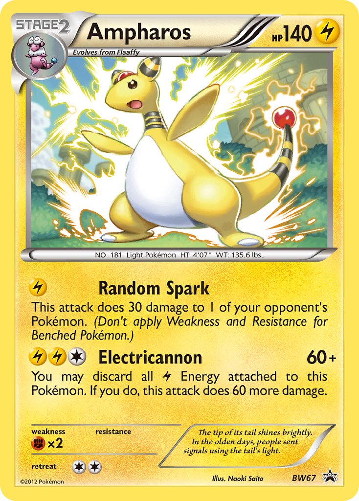 Ampharos - BW67 - Black & White Promos