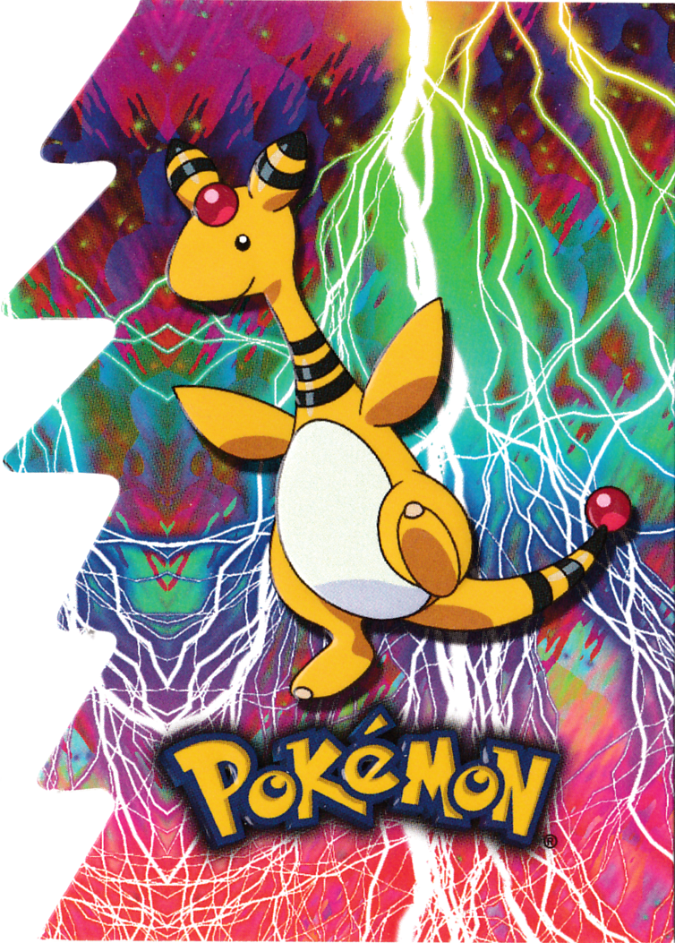 Ampharos - 12 of 15 - Topps - Johto series - front