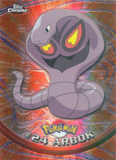 Arbok - 24 - Topps - Chrome series 1 - front