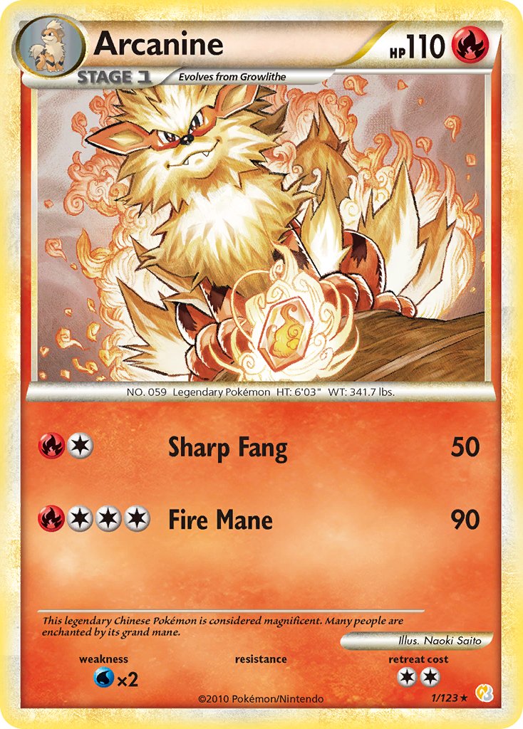 Arcanine - 1 - HeartGold & SoulSilver