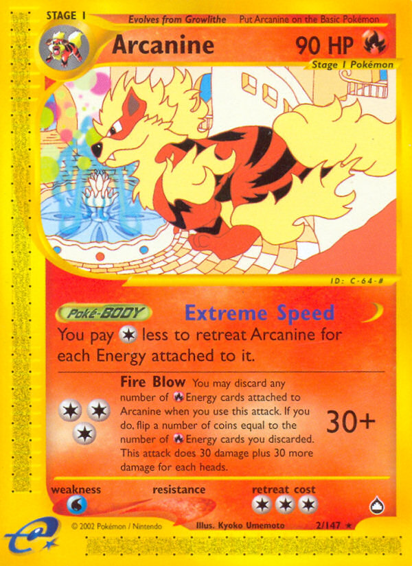 Arcanine - 2/147 - Aquapolis