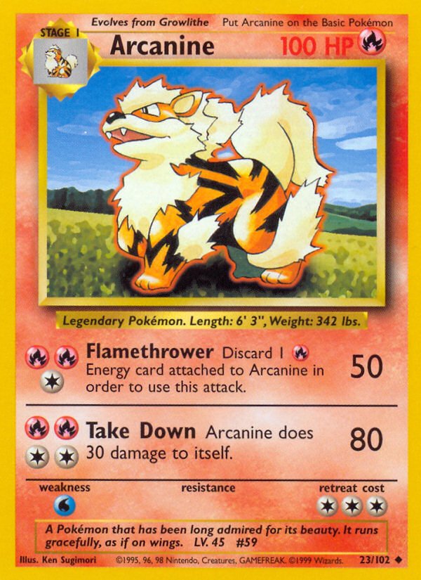 Arcanine Base set Unlimited