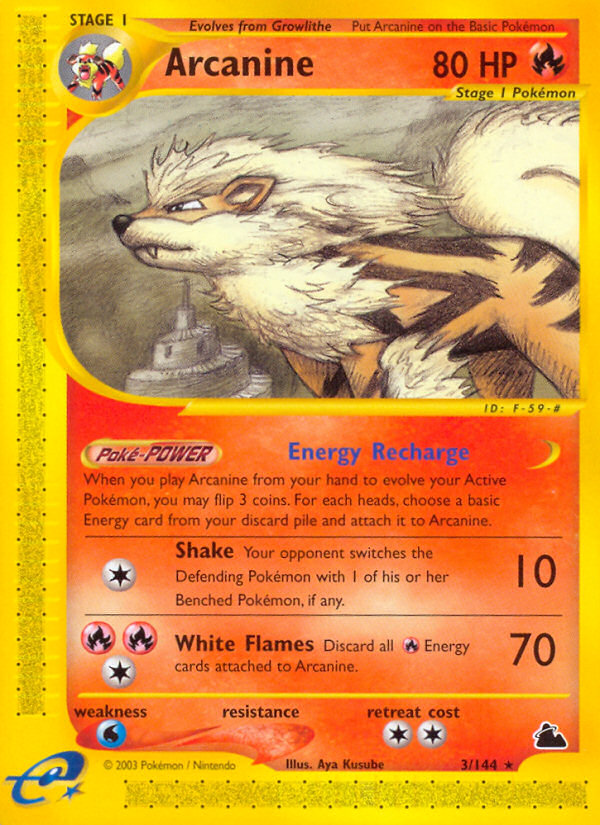 Arcanine - 3/144 - Skyridge