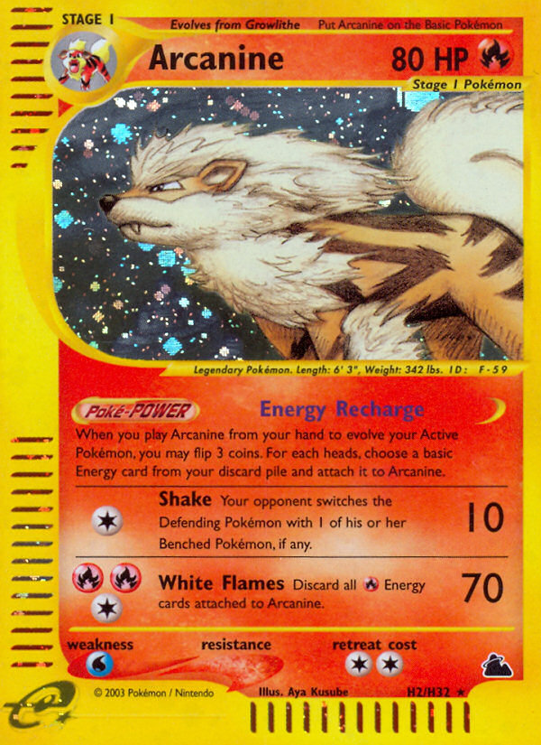 Arcanine - H2/H32 - Skyridge