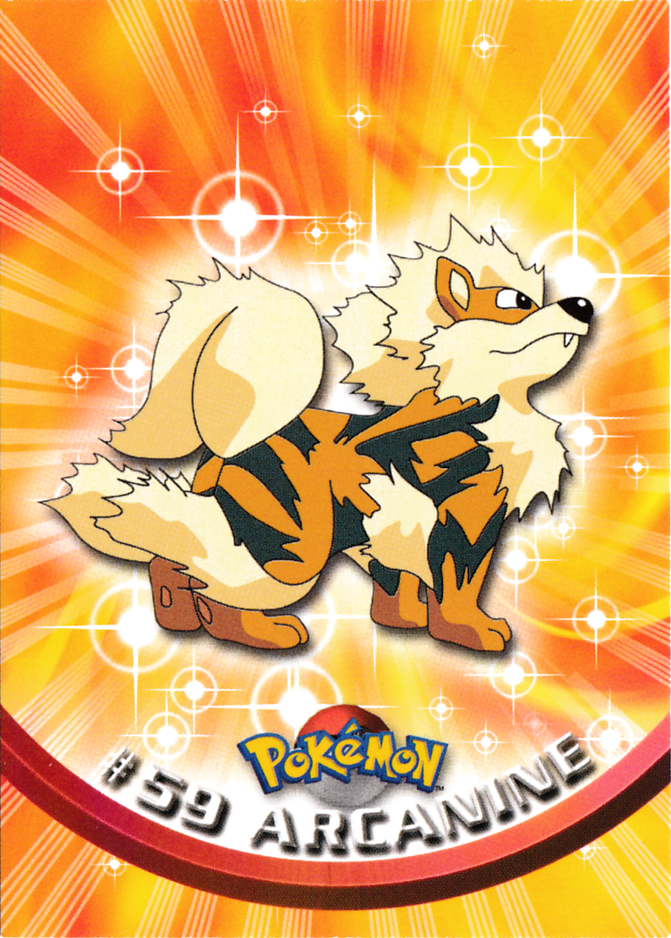 Arcanine - 59 - Topps - Series 1 - front