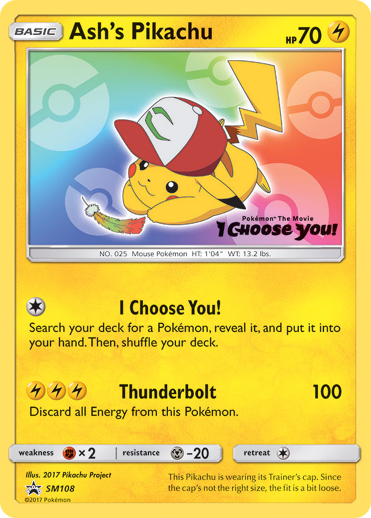 Ash’s Pikachu - SM108 - Sun & Moon Promos