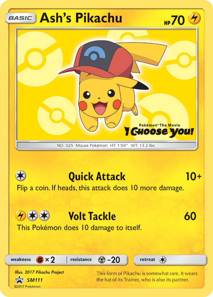 Ash’s Pikachu - SM111 - Sun & Moon Promos