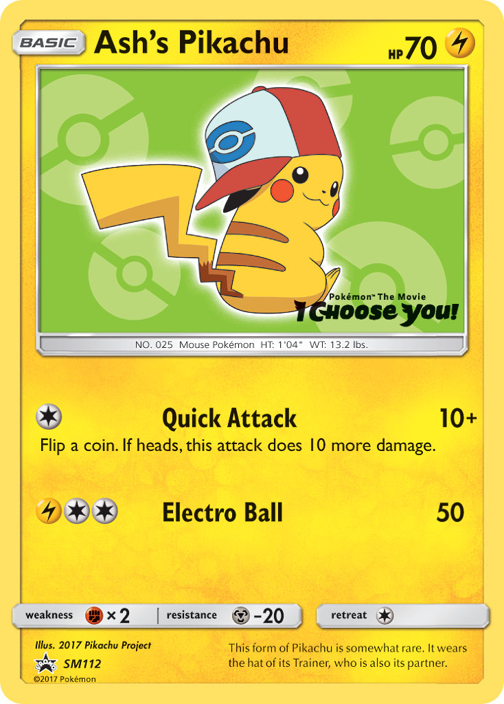 Ash’s Pikachu - SM112 - Sun & Moon Promos