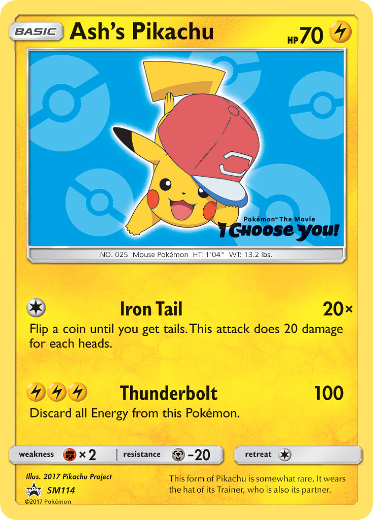 Ash’s Pikachu - SM114 - Sun & Moon Promos