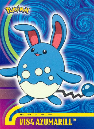 Azumarill - 184 - Topps - Johto series - front