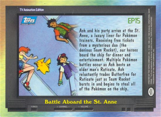 Battle Aboard the St. Anne - EP15 - Topps - Series 2 - back