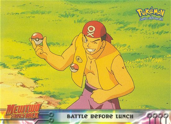Battle Before Lunch - 10 - Topps - Pokemon the first movie - front