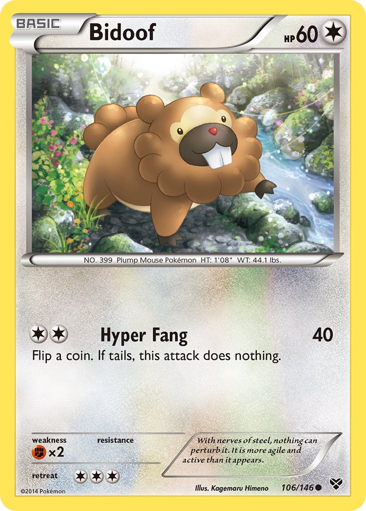 Bidoof - 106 - XY