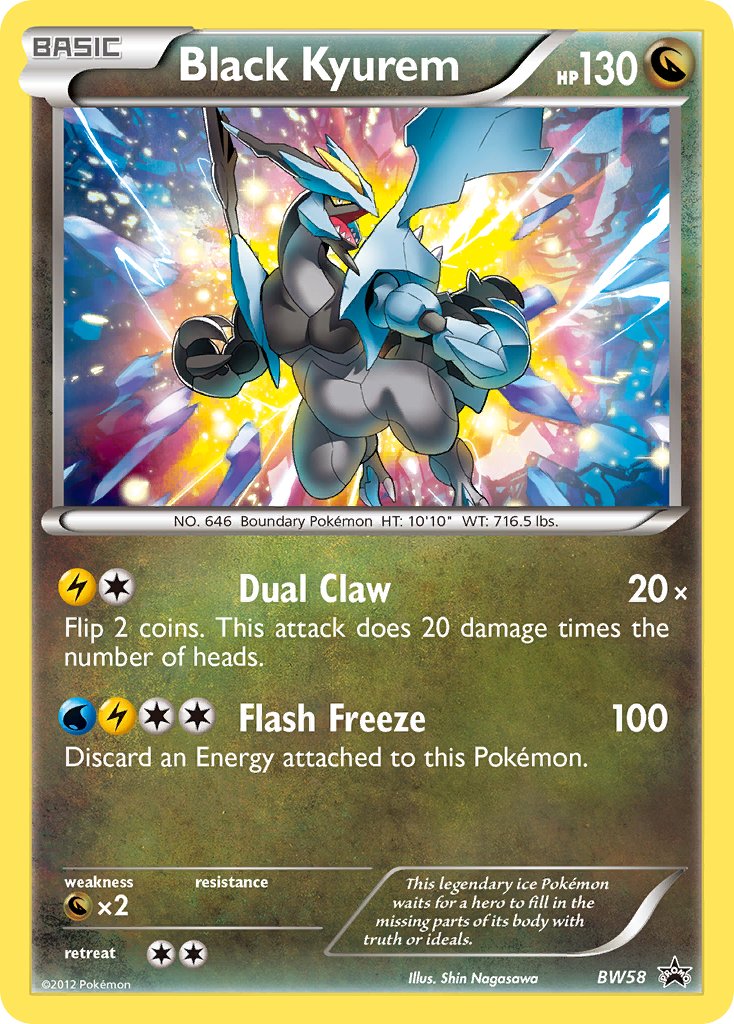 Black Kyurem - BW58 - Black & White Promos