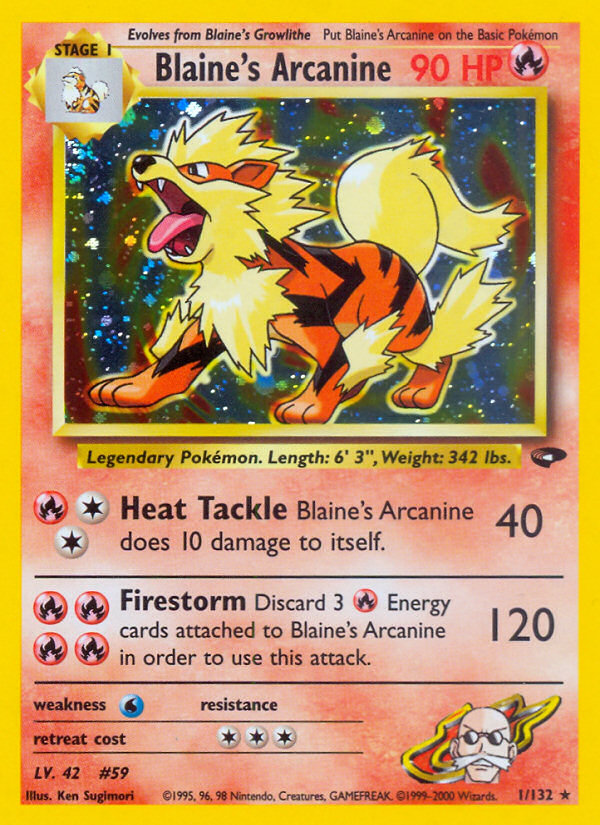 Blaine’s Arcanine