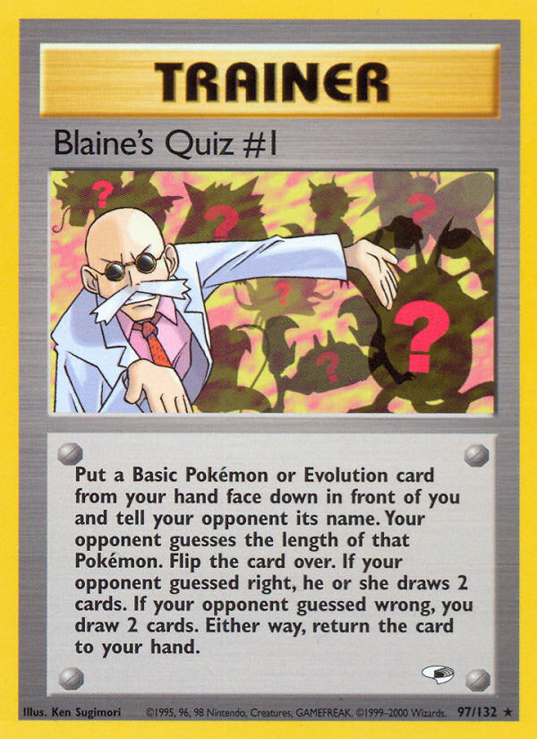 Blaine’s Quiz #1 - Gym Heroes - Unlimited