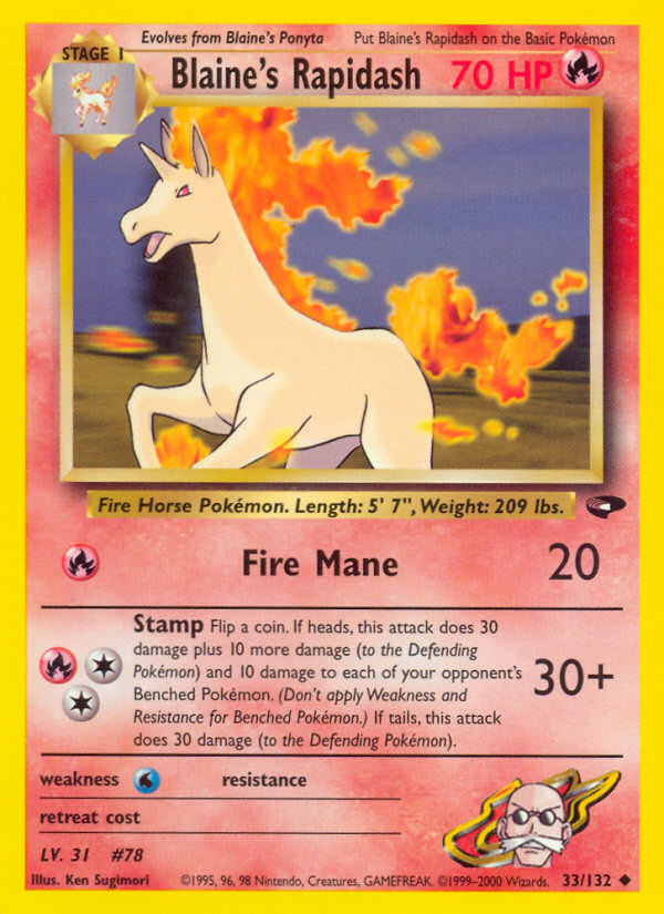 Pokemon Platinum Arceus Single Card Rare Rapidash 28/99