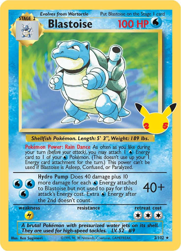 Blastoise - 2 - Celebrations - Classic Collection