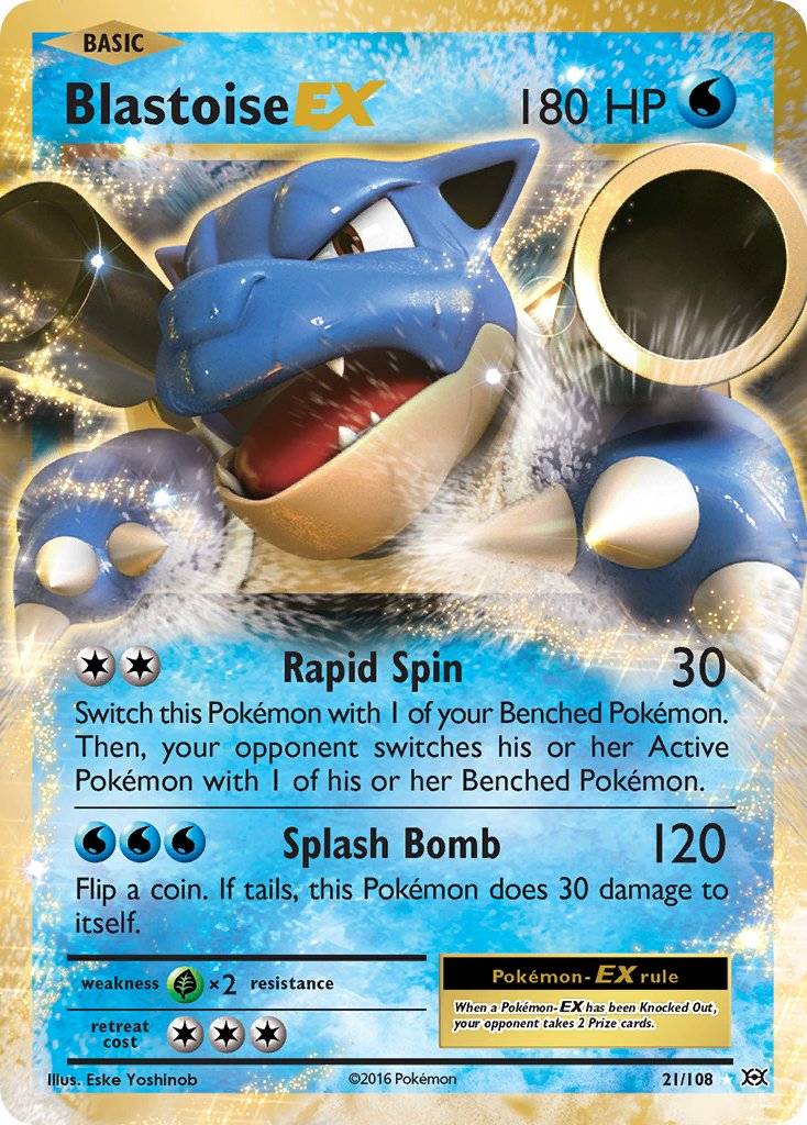 Blastoise-EX - 21 - Evolutions