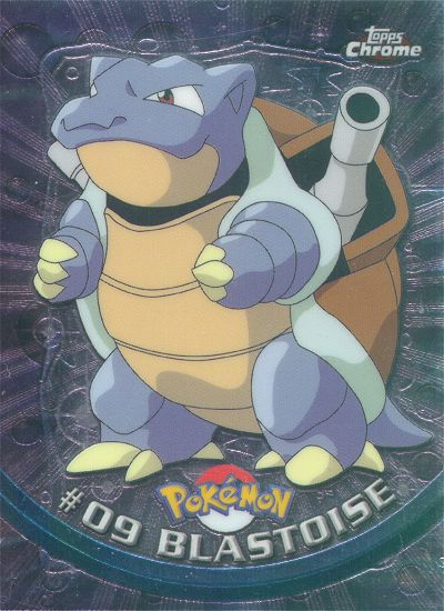 Blastoise - 09 - Topps - Chrome series 1 - front