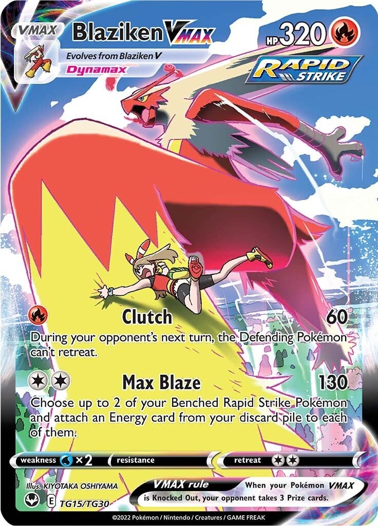 Blaziken VMAX - TG15 - Silver Tempest