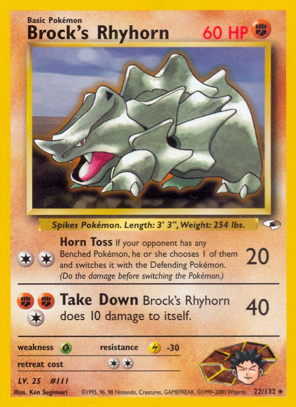 Brock’s Rhyhorn - Gym Heroes - Unlimited