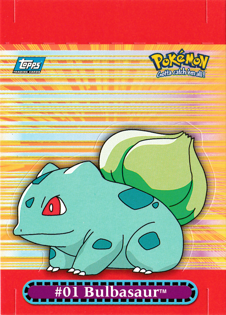 Bulbasaur - 8 of 10 - Topps - Series 3 - front