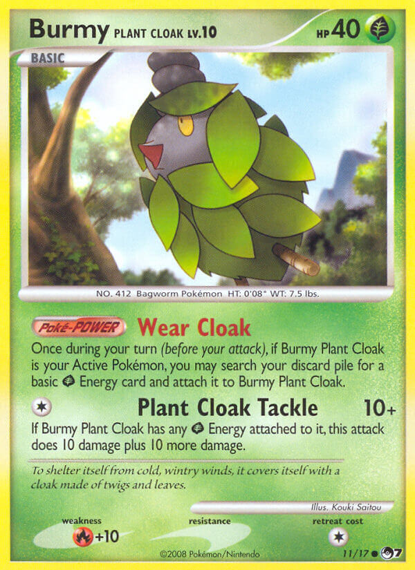 Burmy Plant Cloak - 11 - POP Series 7