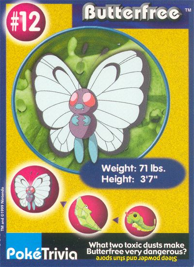 Butterfree - 12 - Burger King  - front