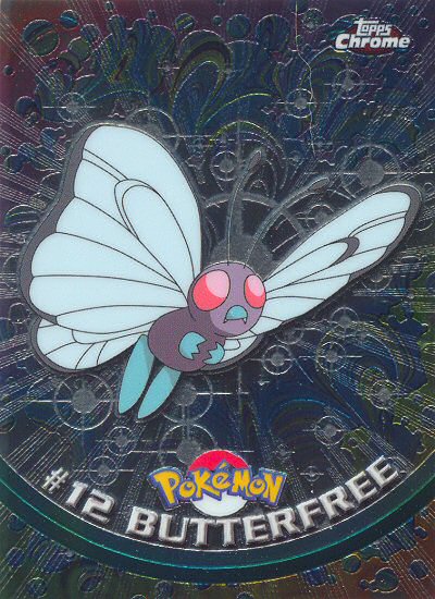 Butterfree - 12 - Topps - Chrome series 1 - front