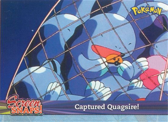 Captured Quagsire! - snap21 - Topps - Johto series - front