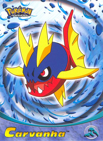 Carvanha - 23 - Topps - Pokemon Advanced - front