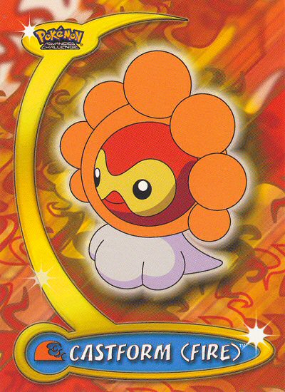 Castform (Fire) - 13 - Topps - Pokemon Advanced Challenge - front