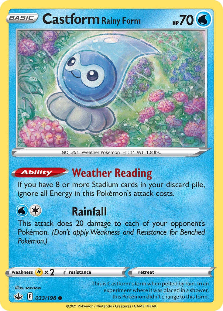 Castform Rainy Form - 33 - Chilling Reign