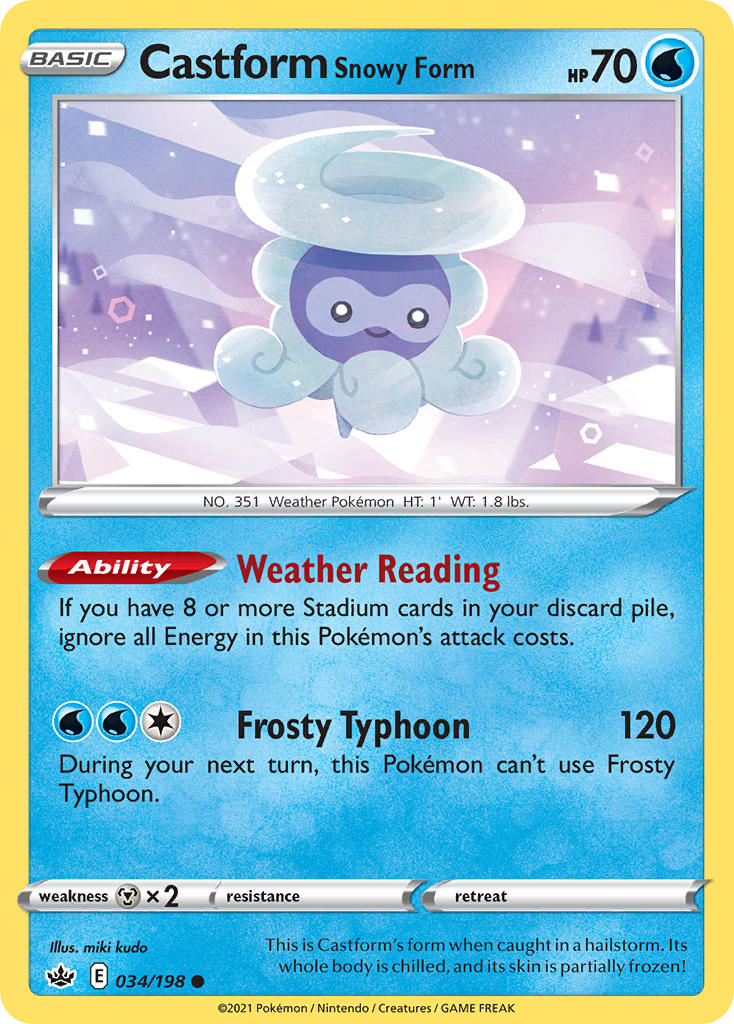 Castform Snowy Form - 34 - Chilling Reign